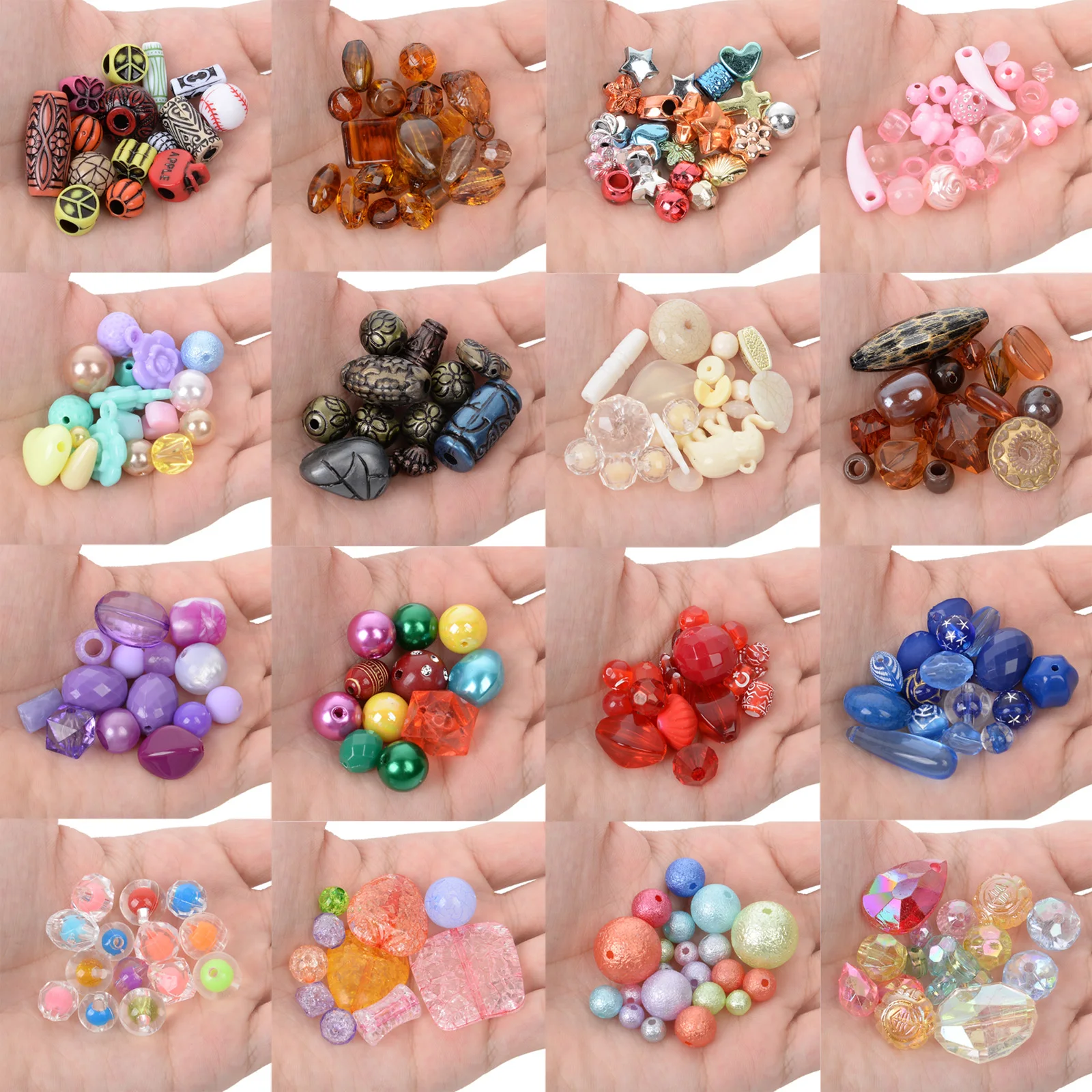 Acrylic Diy Accessories Acrylic Jewelry Making Random Acrylic Beads