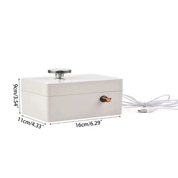 

5V Usb Aluminum Alloy Fingertip Mini Pottery Wheel 4.5Cm Turntable Knob Stepless Speed Change