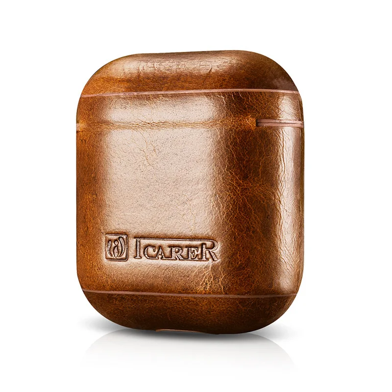 Natural Leather Wireless Headset Protecting Cover for iPhone Shock resistant Shatter resistant Bluetooth Headphone