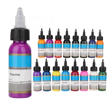 

30ml x 16Pcs Microblading Tattoo Inks Set Body Tattoo Long Lasting Pigment Ink