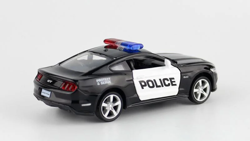 1/36 2015 Ford Mustang полицейский игрушечный автомобиль литой под давлением для