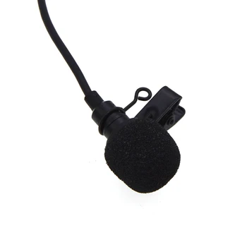 

Hands Free Clip-on Lapel Microphone with Omnidirectional Condenser for Recording Camera Phone KQS8