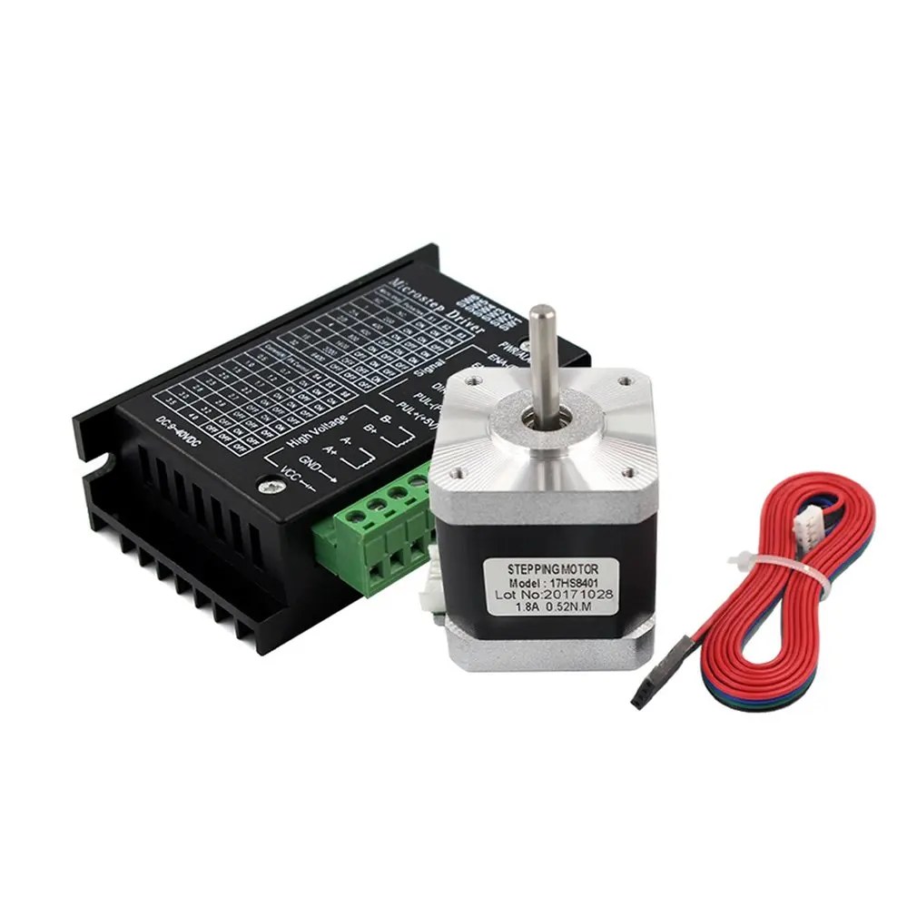 Шаговый двигатель 17HS8401 Nema 17 42 двигателя 1 3 А С Драйвером шагового TB6600 NEMA17 23