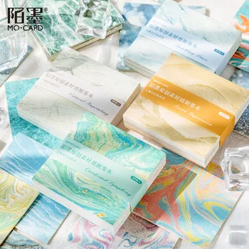 

100 Pcs Natural Color Memo Pad Message Notes Decorative Marble Notepad Note Paper Memo Stationery Office Supplies