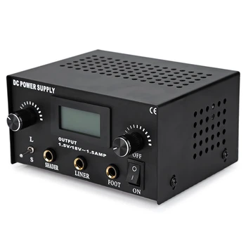 

1PC Digital LCD Display Professional Stable Dual Permanent Makeup Tattoo Machine Pen Power Unit Supply