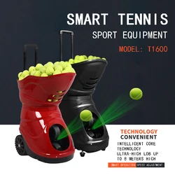 T1600 Tennis Ball Machine Automatic Ball Machine Training Device Training Device Sparring Device with Remote Control XW