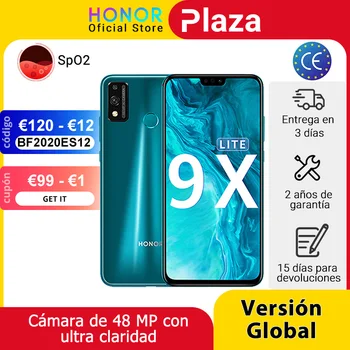 Перейти на Алиэкспресс и купить Новое поступление глобальная версия Honor 9X Lite смартфон 4G 128G 48MP Камера Kirin 710 6,5 ''мобильный телефон Android P GPU Turbo 3,0 NFC
