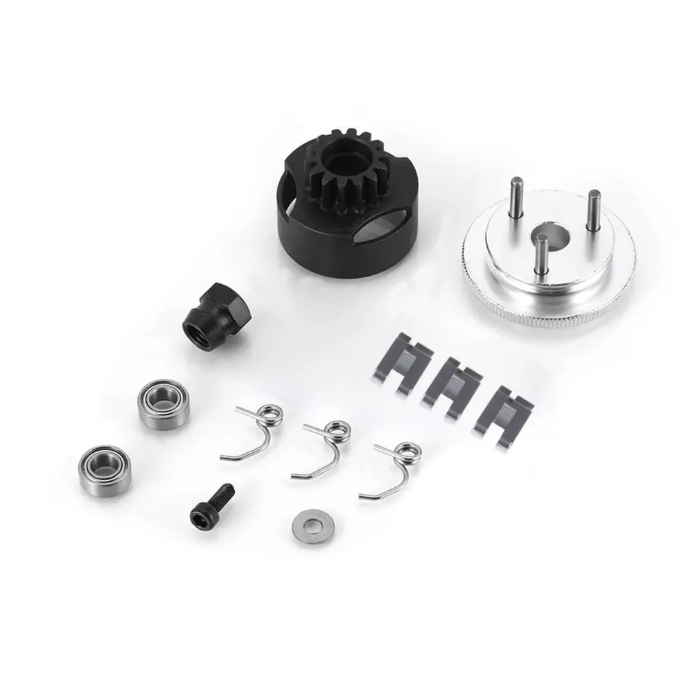 

Clutch Bell HPI 14T Gear Assembly Clutch Shoes Badminton Flywheel Springs Cone And Motor Nut For 1/8 RC Car Spare Parts HSP
