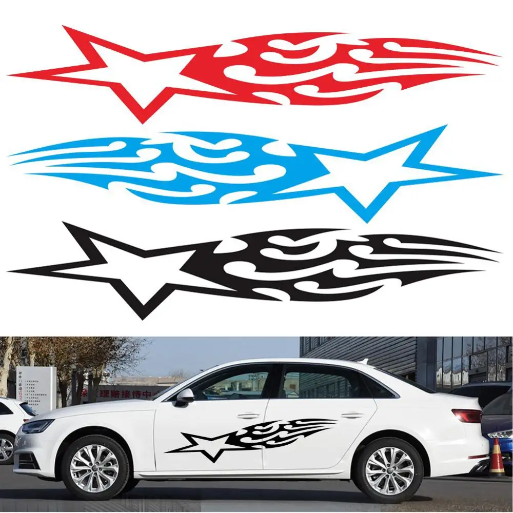 Оптовая продажа быстрая доставка автомобильная наклейка Star Totem на боковые двери