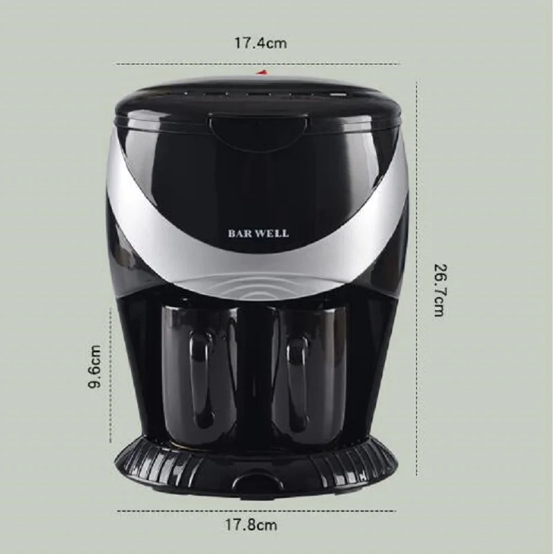 em uma máquina gotejamento café duplo copo filtro chá cerveja