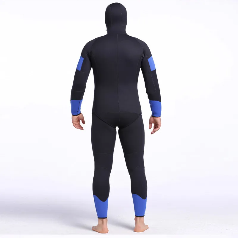 SBART 5MM Thickened Neoperne Wetsuit Long Sleeved Two Piece Thickened 5MM Neoperne Jellyfish Swimming Jellyfish Diving Wetsuit