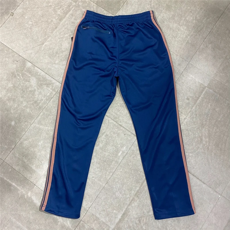 NEEDLES　21aw straight Track Pant NEEDLES 21AW Track Pants Straight Green x Beige lines Size