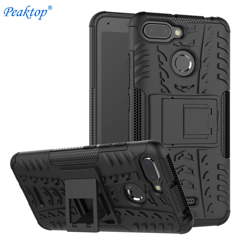 

Shockproof Stand Phone Case For Xiaomi Redmi Note 6 5 Pro 6A 5A Plus 4 4A 4X 3 3S 5X A1 6X A2 MI 8 Pocophone F1 Armor Cover Case