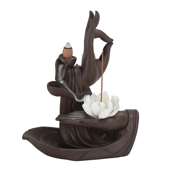 

Backflow Incense Cones Bigger Tower Incense Burner Incense Stick Holder Lotus Incense Censer The Little Monk Burner