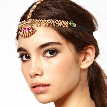 

of xin new Bohemia national wind restoring ancient ways tassel ShanZuan hair with hair hoop female copper beads gems