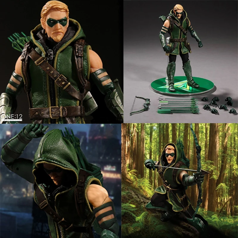DC Comics Зеленая Стрела рисунок One:12 игрушечных пластиковых экшн фигурок из