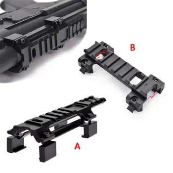 

Hunting Military Gear Aluminium Airsoft MP5 G3 20mm Scope Mount Rail Picatinny Base MP5 Dovetail guide rail bracket