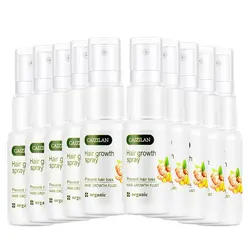 10PCS Ginger Hair Growth Spray Serum Anti Hair Loss Essential Oil  Treatment  Fast Hair Growth Fluid Regrowth Beauty Hairs Care