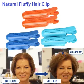 

Natural Fluffy Hair Clips, Curly Hair Plastic Hair Root Fluffy Hair Clips, Bangs Styling Clips
