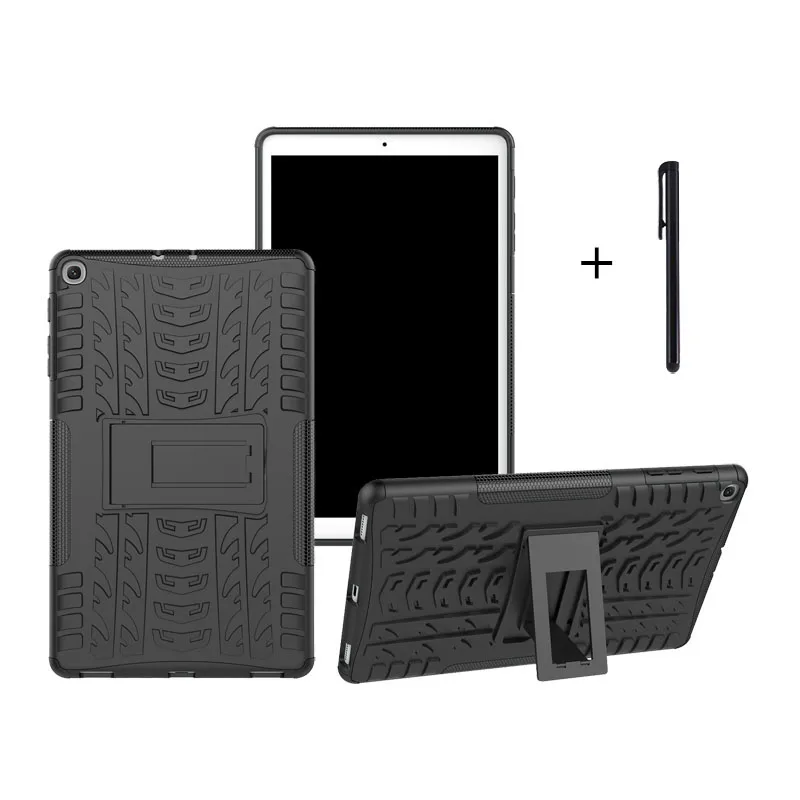 1x Гибридный PC+ TPU задняя крышка для samsung Galaxy Tab A 10,1 T510 T515 бронированный чехол-подставка