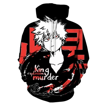 

New Anime My Hero Academia 3D Printed Hooded Sweatshirts Men Women Fashion Casual Cool Pullover Hip Hop Streetwear Hoodie