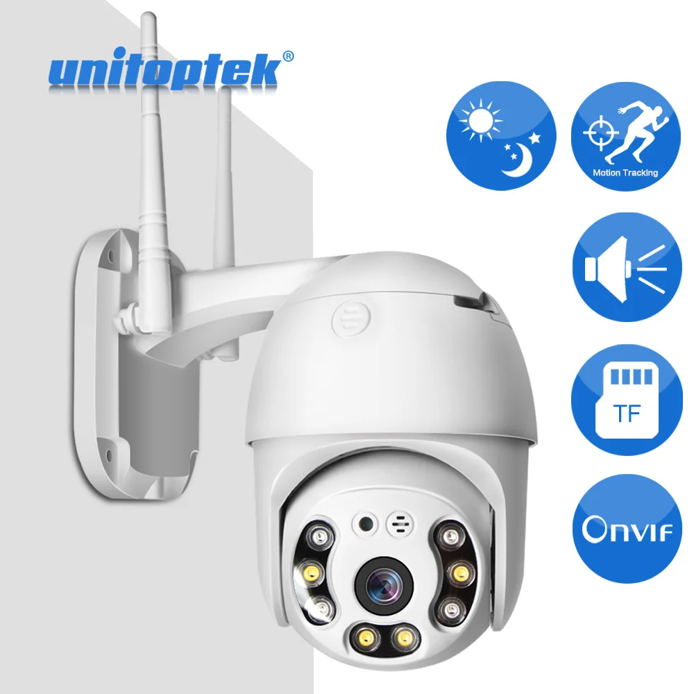 

1080P PTZ IP Camera WIFI Wireless ONVIF Outdoor CCTV Security Speed Dome Camera Color Night Vision IR 30M Audio Alarm P2P iCsee