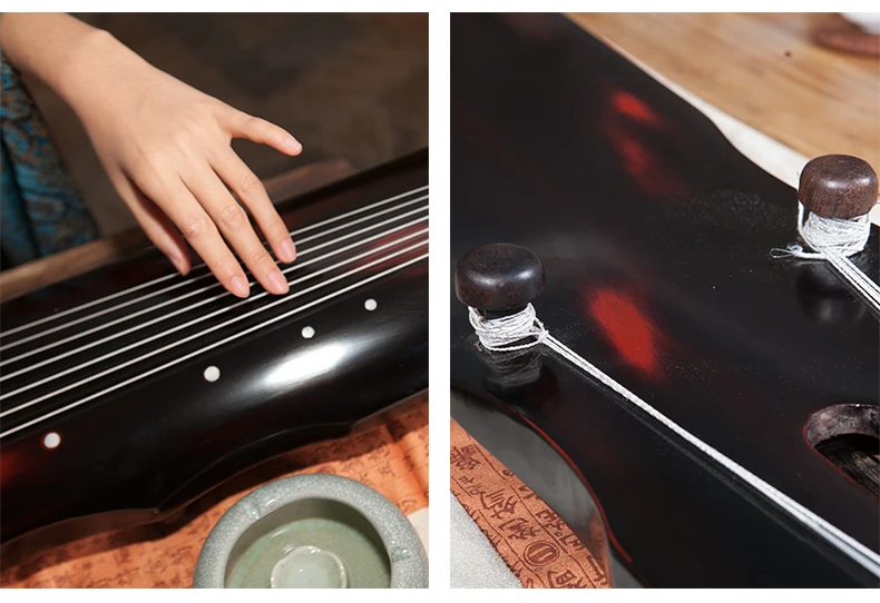 Cinnabar китайский guqin fu xi Тип Lyre китайский 7 струн древний Zither китайский музыкальный инструмент zither 7 струн китайский Guqin