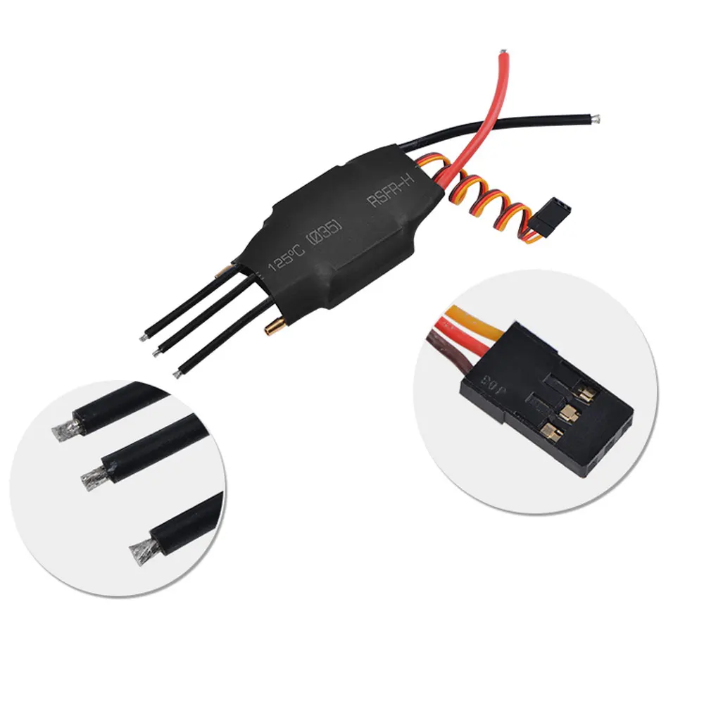 Variateur de vitesse ESC brushless 125A étanche, système de refroidissement par eau intégré, pour bateau RC.
