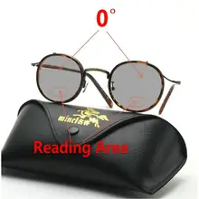 Анти-УФ-отражающие солнцезащитные фотохромные очки для чтения, женские ультра-светильник, Двойной фокус, очки для пресбиопии для мужчин, NX