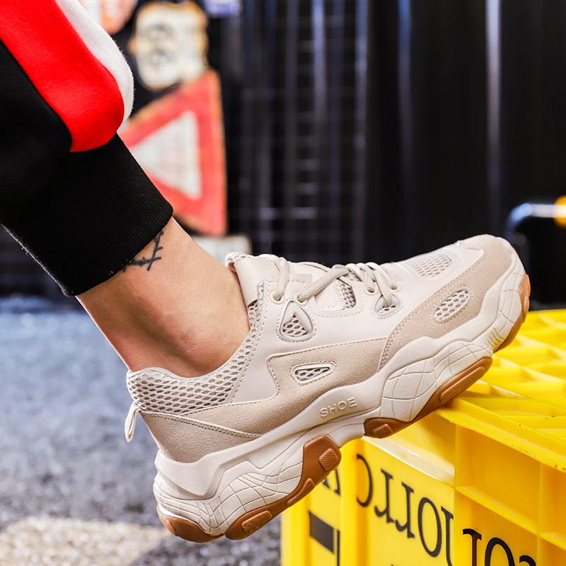 

Sneakers Men's sports shoes Shoes For Men Air Cushion Mesh Breathable Wear-resistant Hot Fitness Trainer Sport Shoes Gift socks