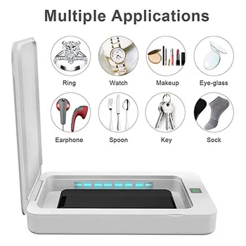 

Disinfection Machine Portable UV Sterilizer Cellphone Face Mask Disinfection Box Dual UV Lights for Small Items