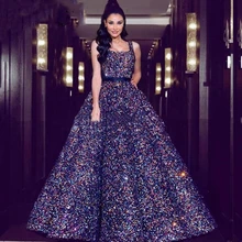 Платье для выпускного вечера для женщин, элегантное, размера плюс, ТРАПЕЦИЕВИДНОЕ, расшитое блестками, длина до пола, сексуальные, вечерние, вечерние платья, роскошная одежда знаменитостей