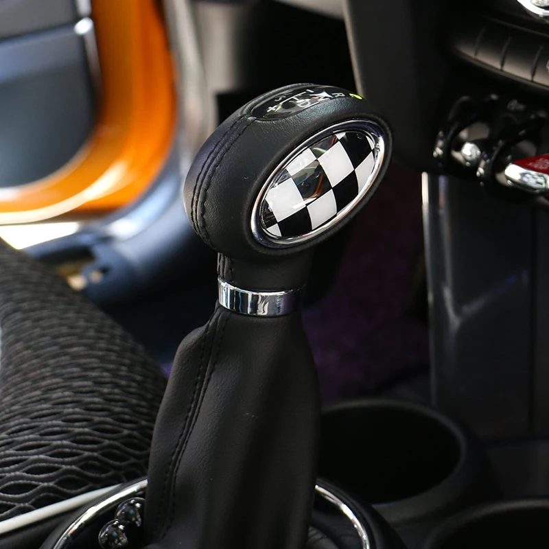 2pcs Union Jack ABS Car Gear Head Shift Knob Panel  Cover Case Sticker For Mini Cooper F54 F55 F56 F60 Countryman Car styling
