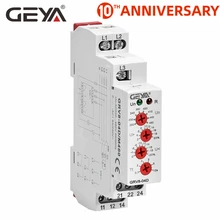 Free Shipping GEYA GRV8-04D 3 Phase Voltage Regulator Phase Sequence Phase Failure Over Voltage Undervoltage Protection Relay the phase protection relay 380v power broken phase fault phase overvoltage and undervoltage detection monitoring rd6 w