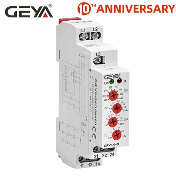 

Free Shipping GEYA GRV8-04D 3 Phase Voltage Regulator Phase Sequence Phase Failure Over Voltage Undervoltage Protection Relay