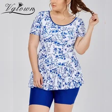 VGTOWN новая Цветочная цельная юбка для купания, купальный костюм для женщин, горячая весна, женское платье для плавания, женский купальный костюм для пляжа