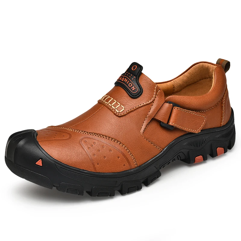 

New Men Genuine Leather Casual Shoes Brand Male Outdoor High Quality Men Flats Walking Footwear Comfortable Driving Shoes