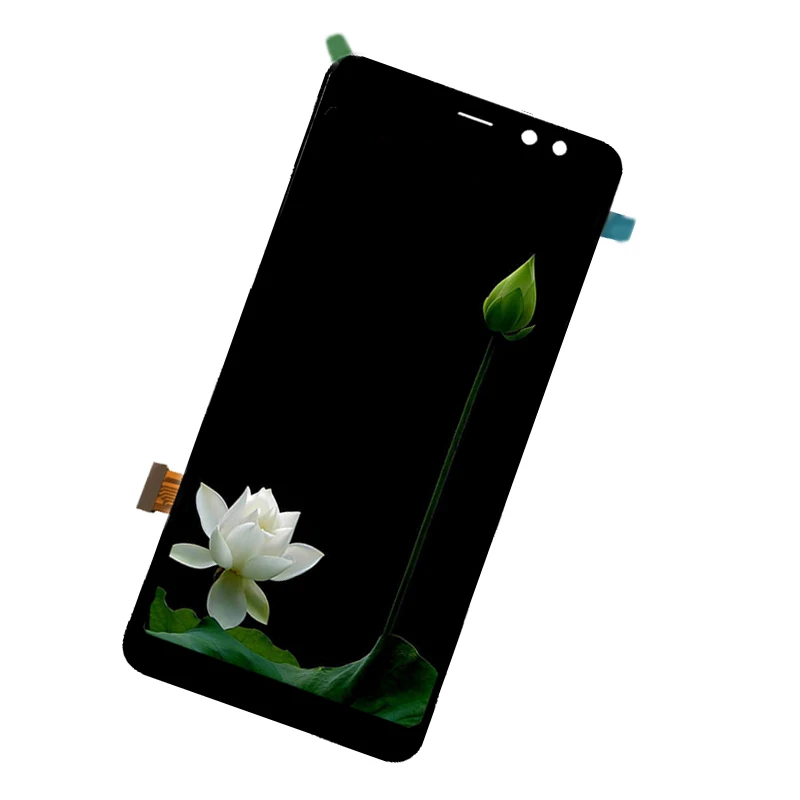 Регулировка яркости для Samsung Galaxy A8 2018 дисплей сенсорный экран дигитайзер в сборе