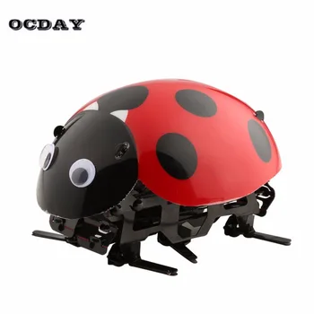 

Remote Control Simulate Ladybug Beetle Electronic Toy DIY Children Kids Birthday Gift Novelty Toys Simulation Scramble Insect