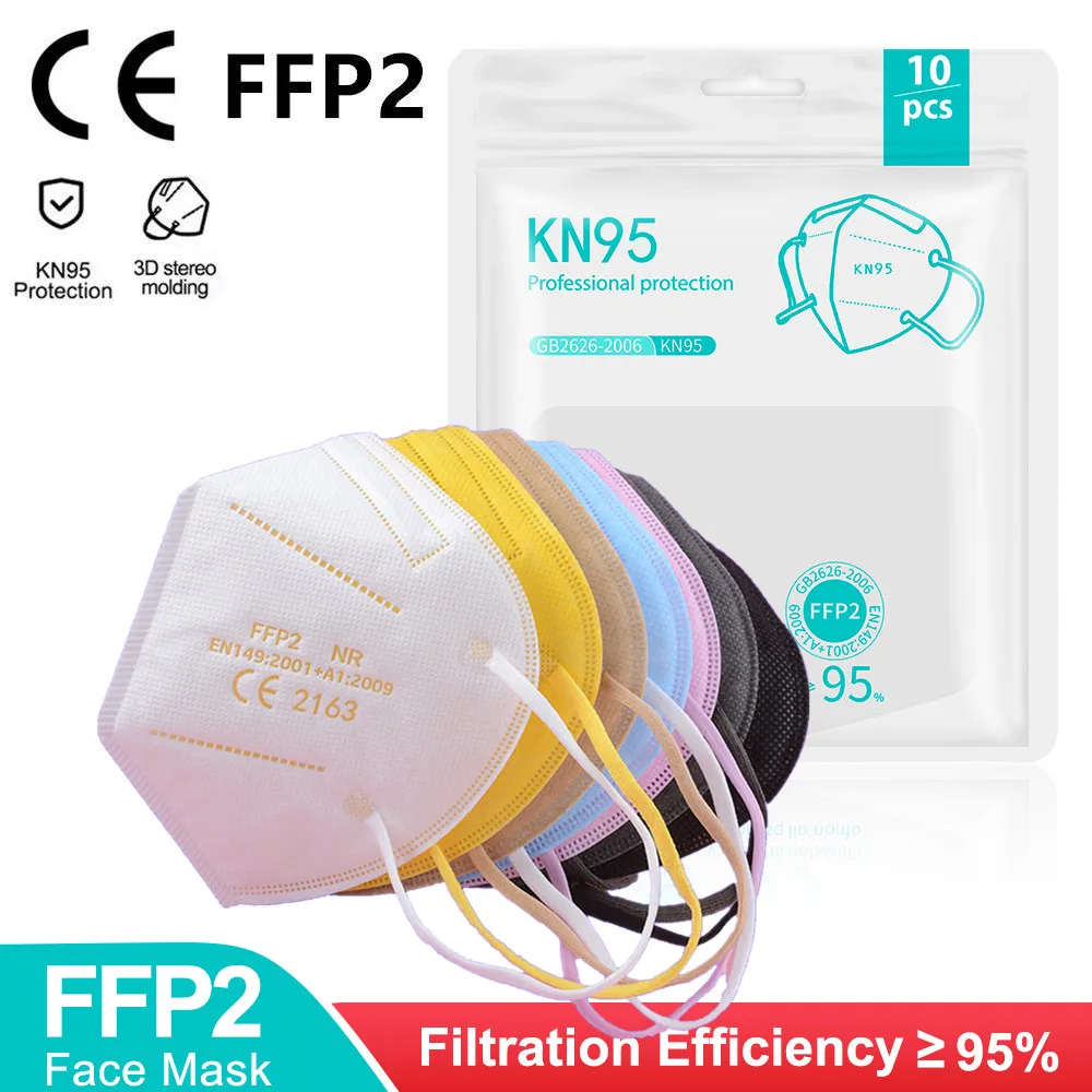 Mascarilla FPP2 Homologada 5 Layers FFP2 Face Mask Colors KN95 Mascarillas Respirator FFP2mask Protective Adult Mascherina FFPP2