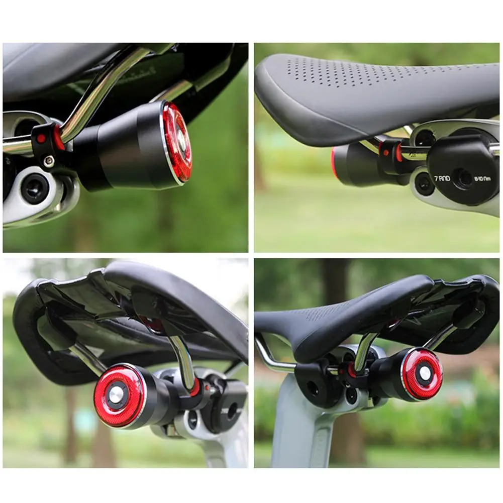 Cheap Smart Cycling Bicycle Lights Tail Light USB Rechargeable Multi Lighting Modes Seat Light Outdoor Cycling Bike Accessories 3 5
