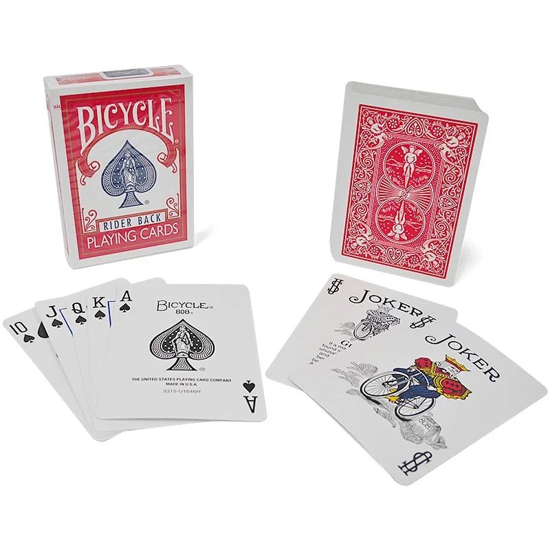 Bicycle Rider Back Playing Cards Deck 808 Sealed Poker USPCC Magic Card Games Close Up Stage Magic Tricks Props for Magician