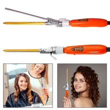 Профессиональная 9 мм Глубокая цельная завивка для завивки волос регулировка температуры завиток волнистая машина винтовой барабан для завивки волос завивка палочка VIP