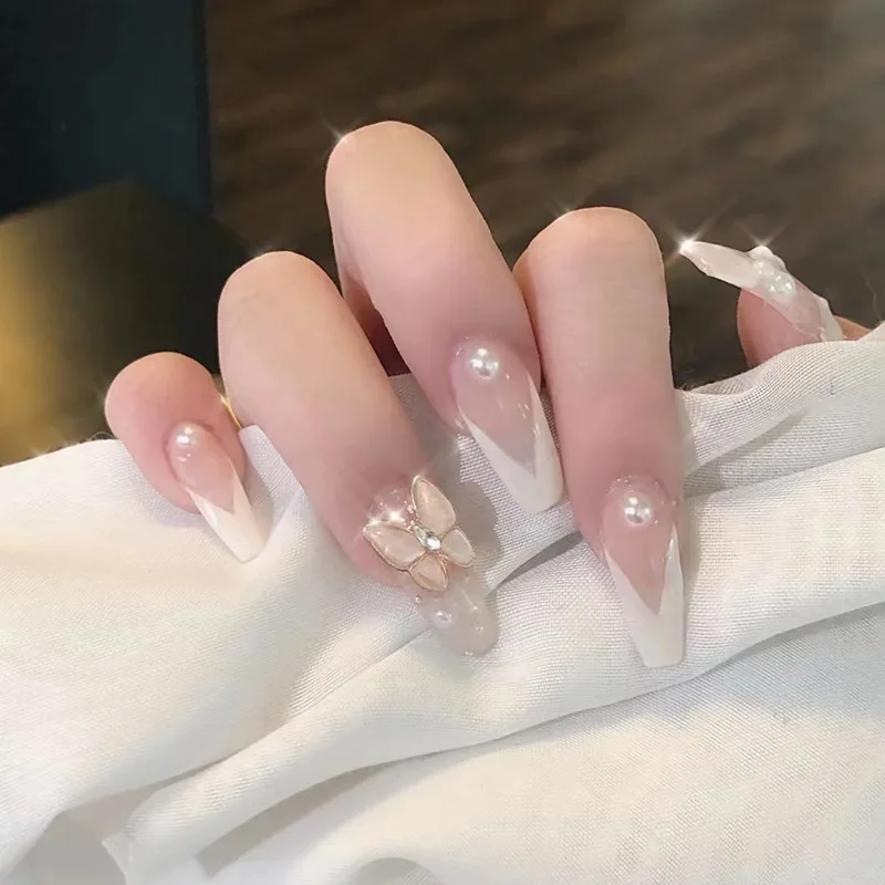 3pcs Japanese Style Nail Accessories Light Luxury Butterfly Zircon Cat Eye Decoration Super Flash Full Diamond Ring Pendant | Красота и