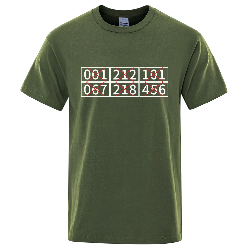 Korean Popular Squid Game Eliminated Contestants Number Printing Mens T Shirts Street Pure Cotton Tee O-Neck Hip-Hop Men'T Shirt | Мужская