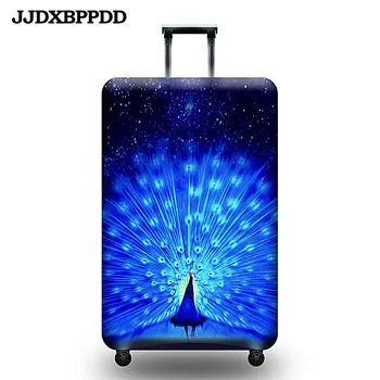 

JJDXBPPDD Thicker Blue City Luggage Cover Travel Suitcase Protective Cover for Trunk Case Apply to 19''-32'' Suitcase Cover