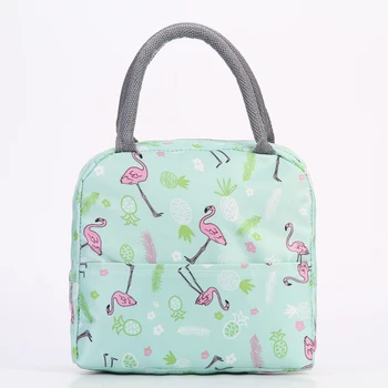 

Thicken Portable Insulated lunch bag bolsa termica almuerzo thermal lunch bags for women food bag sac isotherme box flamingo