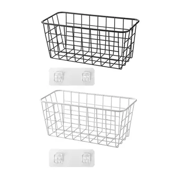 

Bathroom Shelf Adhesive Storage Rack Shower Wall Mounted Basket Organizer Kitchen Home Decor Accessories