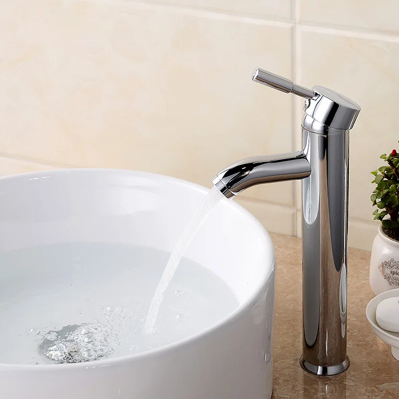 

Basin Mixer Tap Bathroom Counter Faucet Square Vanity Water 1PC