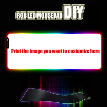 

DIY Custom RGB Large Game Mouse Pad LED Desktop Computer Speed Keyboard Pad Anti-skid Lock Thickening for World of Tanks DOTA2